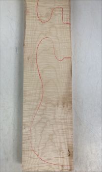 Body Sycamore, 2-pcs.grainmatched flamed, Unique Piece #012